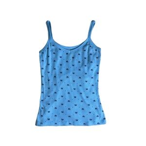 XHILARATION LOUNGEWEAR CAMI TOP W/ PRINCESS CROWN PATTERN · SIZE S